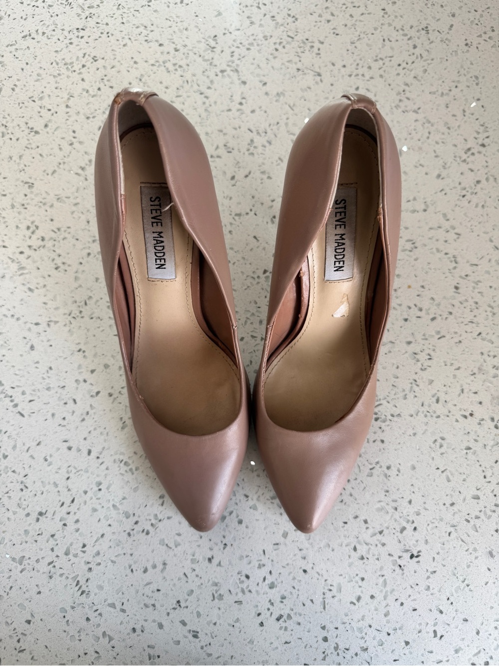 Steve Madden Nude Blush Pointed Toe Pumps